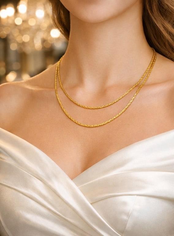 18KT YELLOW GOLD THIN XLONG CHAIN 34" LONG 4 GRAMS - 2