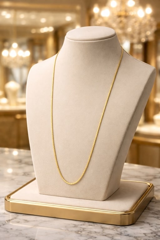 18KT YELLOW GOLD THIN XLONG CHAIN 34" LONG 4 GRAMS - 3