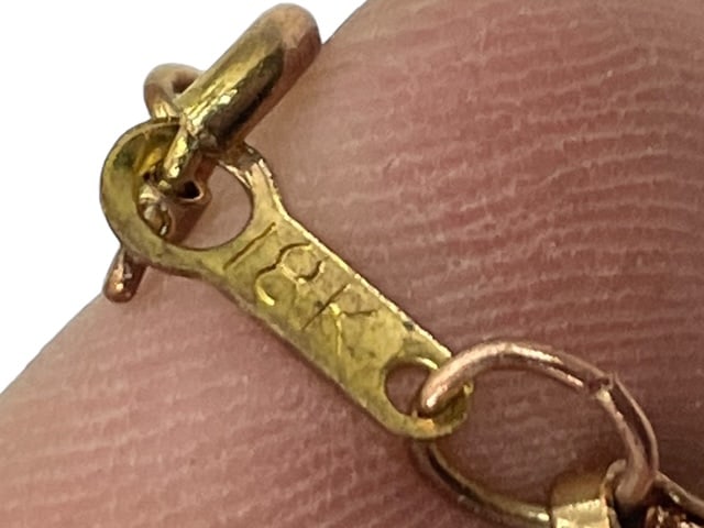 18KT YELLOW GOLD THIN XLONG CHAIN 34" LONG 4 GRAMS - 6