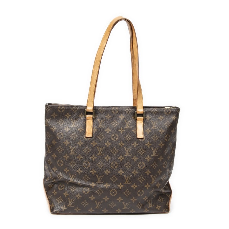 LOUIS VUITTON CABAS MEZZO BROWN MONOGRAM BAG: Louis Vuitton Cabas Mezzo Brown Monogram Canvas Golden Brass * COLOR: Brown * PRODUCTION CODE: AR0010 (Jan 2000) * INCLUDED: None AB * CONDITION: 35*32*15cm * (3cm = 1inch approximately) * Luxury bags