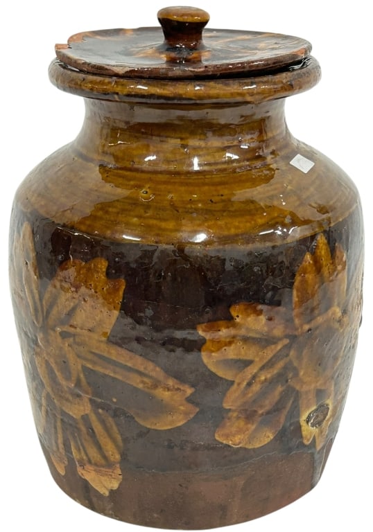 VINTAGE STUDIO POTTERY LIDDED STORAGE JAR 11" (1 of 13)