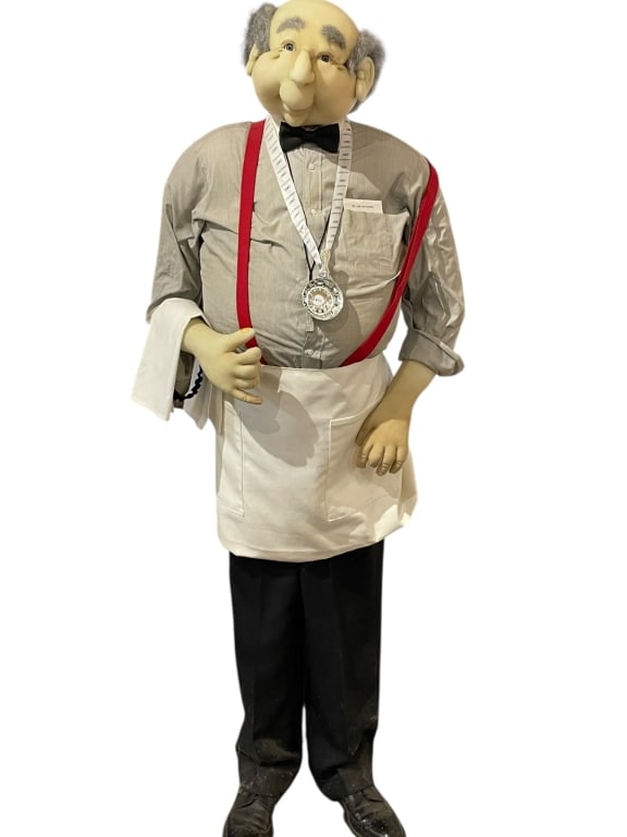 LIFESIZE BARTENDER FIGURAL ART DOLL SOFT SCULPTURE (1 of 8)