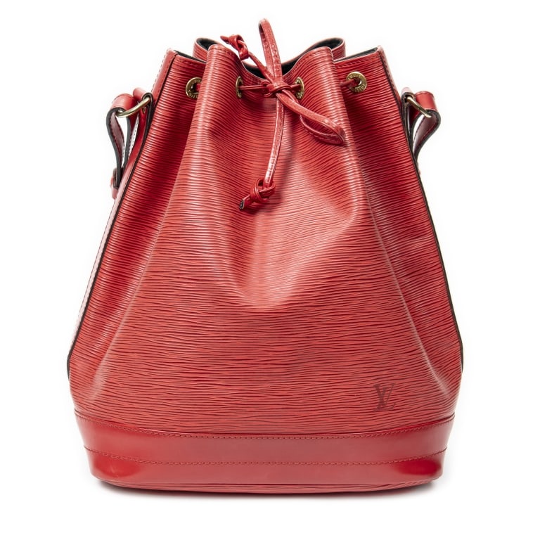 LOUIS VUITTON NOE GM RED EPI LEATHER BAG (1 of 9)