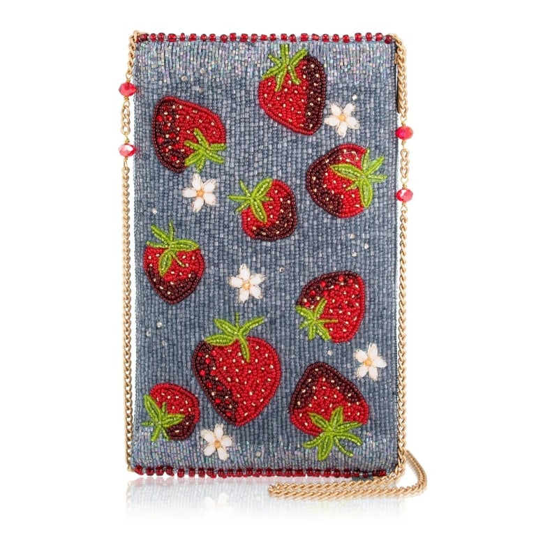 MARY FRANCES STRAWBERRY JAM BEADED BAG NEW W/TAGS (1 of 7)