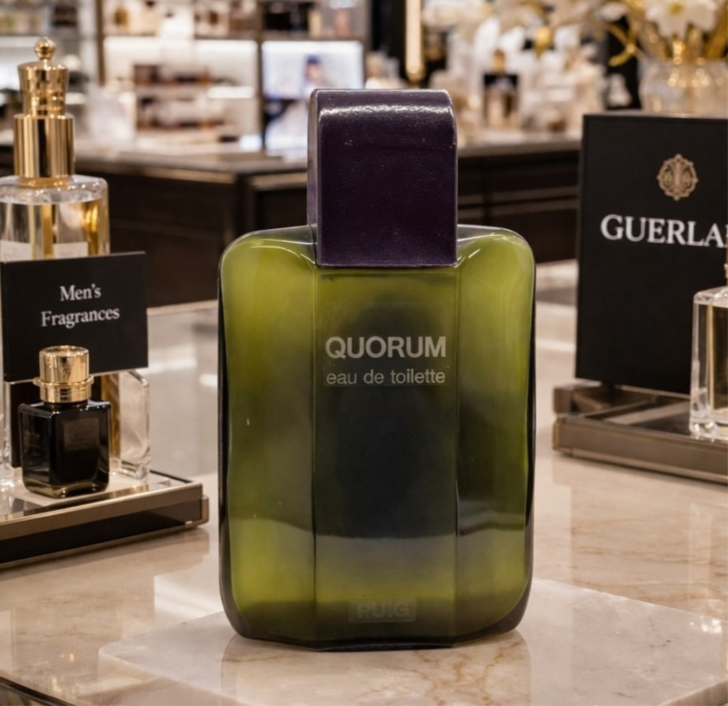 QUORUM EAU DE TOILETTE FACTICE DISPLAY BOTTLE 12" (1 of 9)