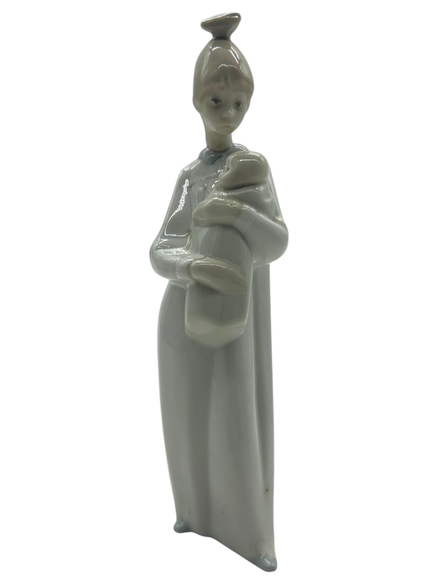 SPANISH PORCELAIN MADONNA & CHILD FIGURE 9" (1 of 7)