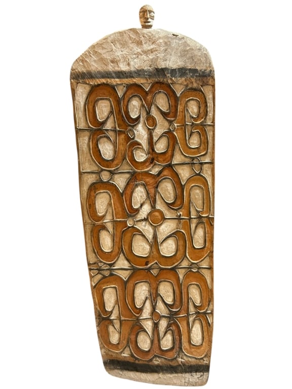HAND-CARVED AFRICAN TRIBAL WOOD WALL PANEL 67.5" (1 of 13)