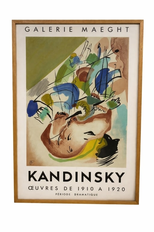 GALERIE MAEGHT EXHIBITION POSTER KANDINSKY 1910-20 (1 of 7)