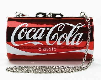 NEW! COCA-COLA CAN SHAPED BAG METALLIC RED (1 of 5)