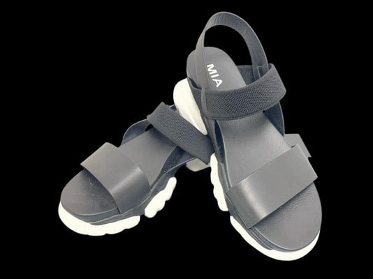 MIA BLACK AND WHITE PLATFORM COMFORT SANDALS 10 (1 of 4)