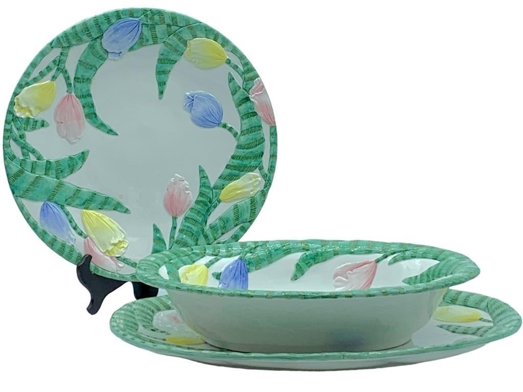 VIETRI ITALY TULIPANI TIGRE HAND PAINTED CERAMICS (1 of 2)