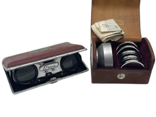 ANTIQUE TRAVEL BINOCULARS POCKET & RETINA IIA KIT: By bidding on this listing, you understand and agree to be bound by the terms and conditions of DejaVu Auctions. *For ALTERNATE shipping quote or LOCAL PICK-UP DETAILS, please visit dejavuauctionshipp