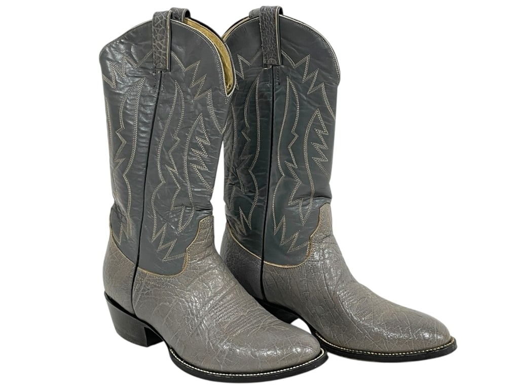 MEN'S VAQUERO WESTERN LEATHER COWBOY BOOTS 10 (1 of 9)