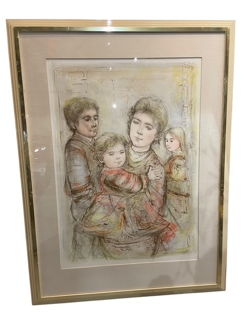 EDNA HIBEL HAND SIGNED 4/28 PORTRAIT OF A FAMILY (1 of 11)