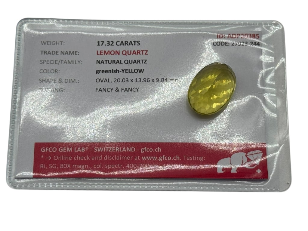 LEMON QUARTZ 17.32 CTS. (1 of 2)