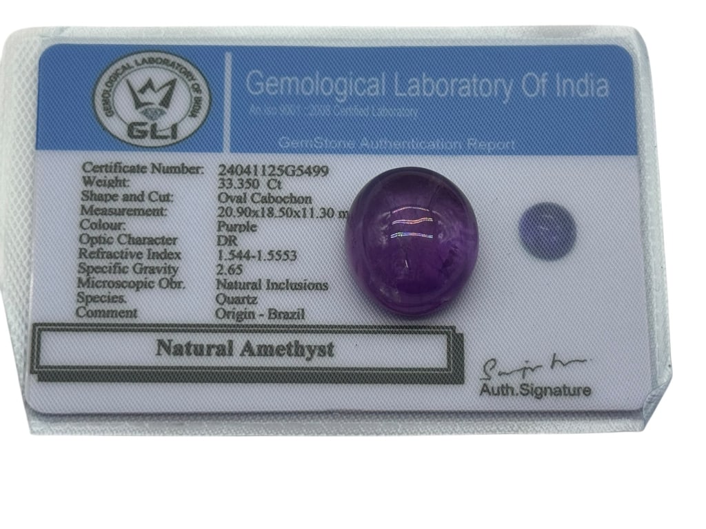 NATURAL AMETHYST 33.350 CT (1 of 2)