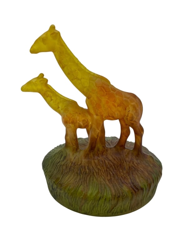 JEAN NOEL BOUILLET GIRAFFE DECOR GLASS FIGURE 6" (1 of 9)