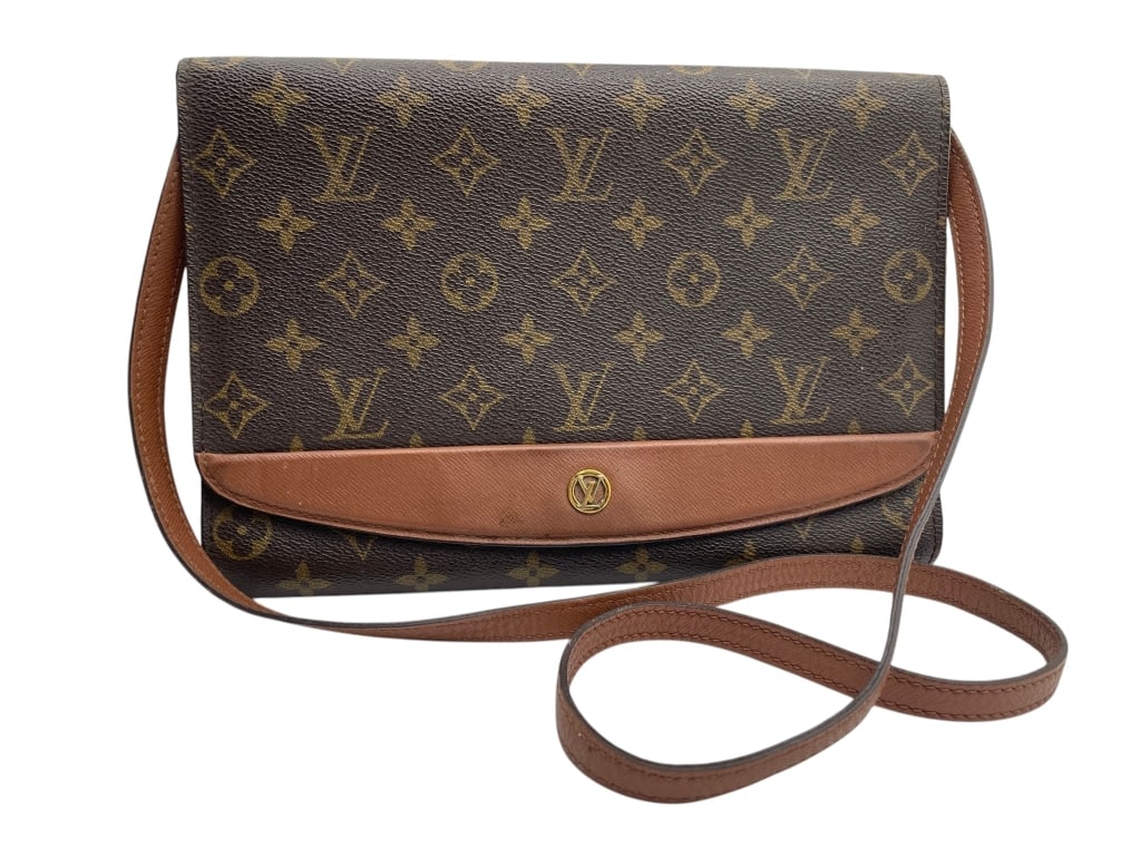 LOUIS VUITTON VINTAGE TWIN GM CROSSBODY LOGO BAG (1 of 12)