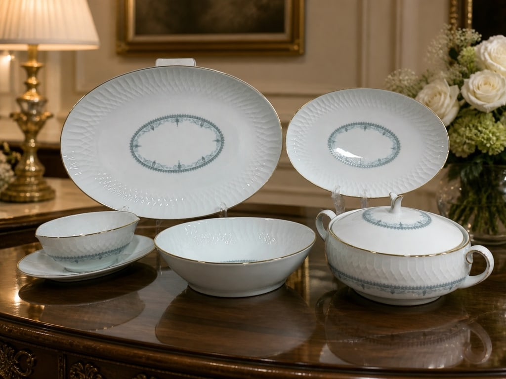 5 PCS NORITAKE PORCELAIN PLATTER SERVING SET (1 of 13)
