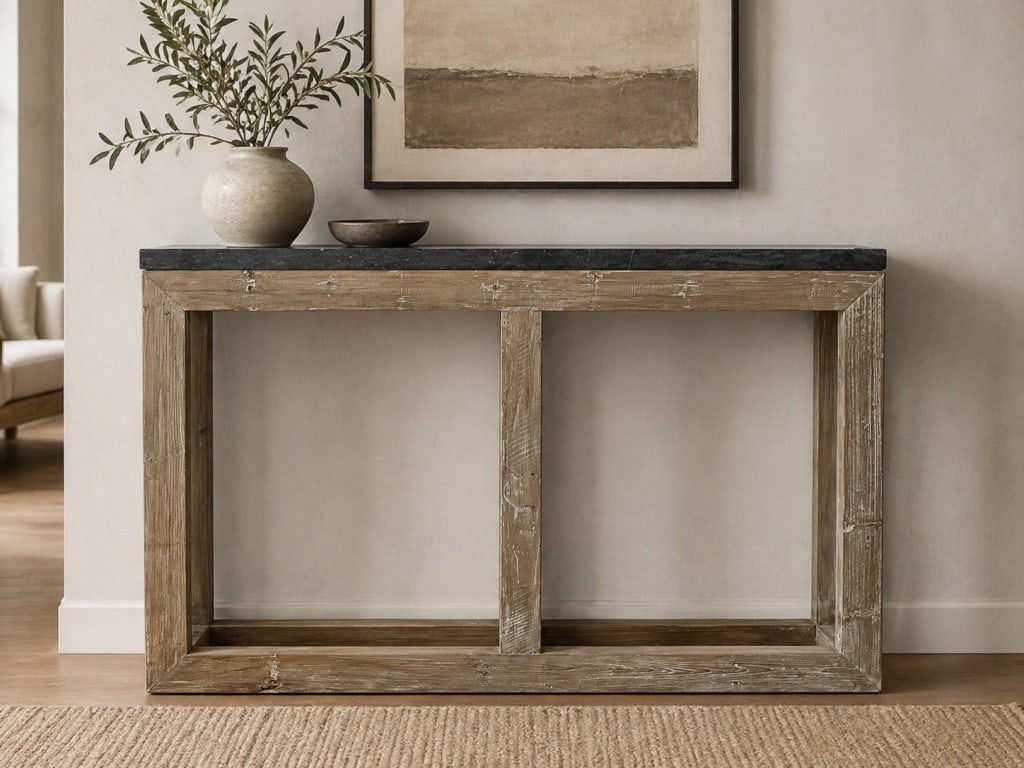RUSTIC MODERN CONSOLE TABLE 54" - 2