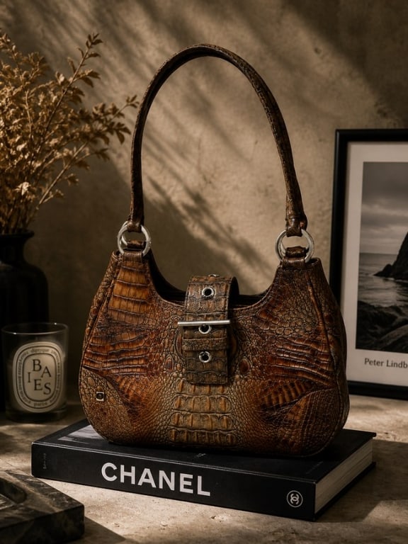 VINTAGE BESSO USA GENUINE CROCODILE RETRO BAG (1 of 18)