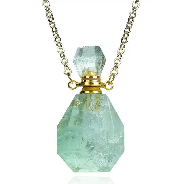Aroma Pendant Necklace With Green Aventurine and G (1 of 2)