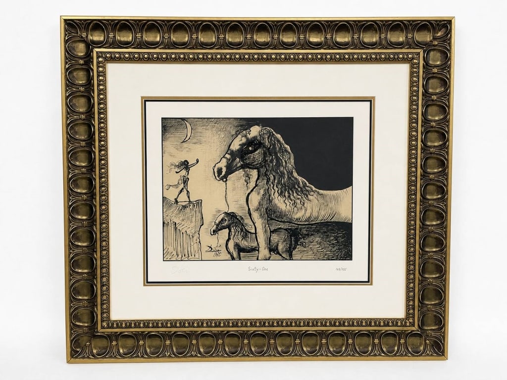 SALVADOR DALI “SIXTY-ONE?? LIMITED EDITION SERIGRAP (1 of 9)