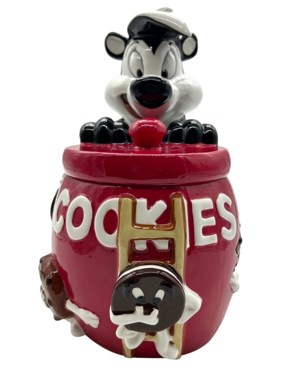 WARNER BROS PEPE LE PEW CERAMIC COOKIE JAR 11" (1 of 10)