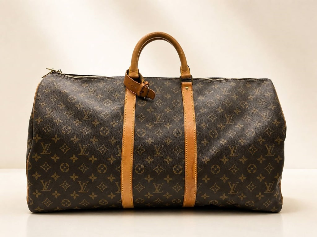 LOUIS VUITTON MONOGRAM KEEPALL 55 BANDOULIERE TRAV (1 of 14)