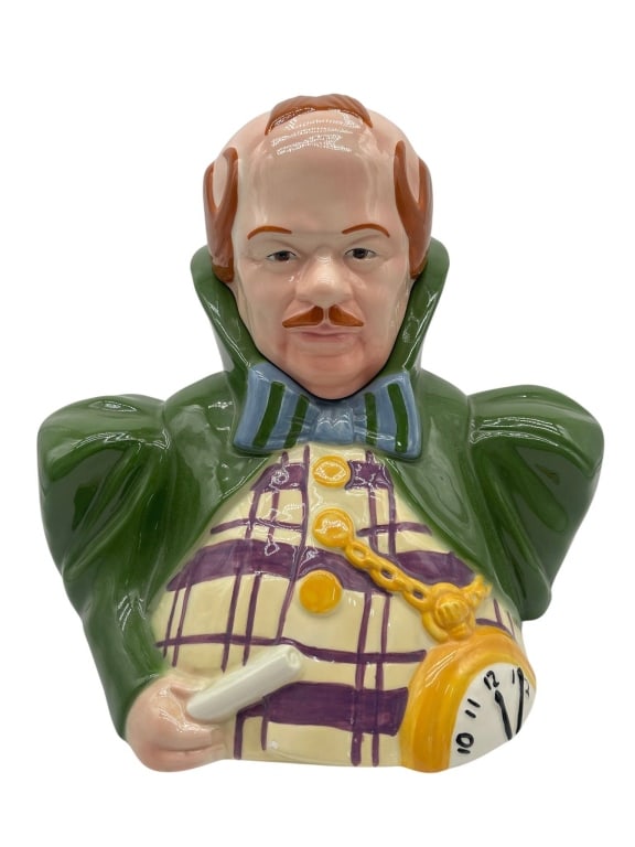 ALICE IN WONDERLAND MAD HATTER CERAMIC COOKIE JAR (1 of 5)