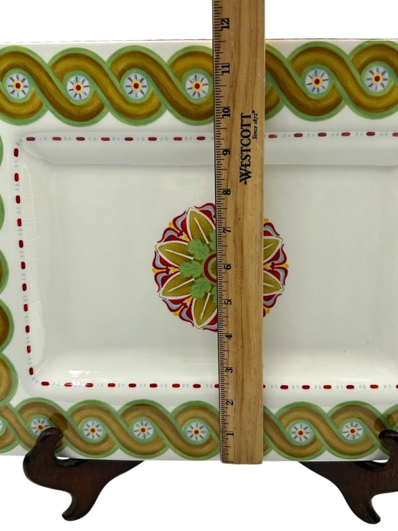 WEEKEND EAST HAMPTON HAND-PAINTED RECTANGULAR SERV (1 of 7)