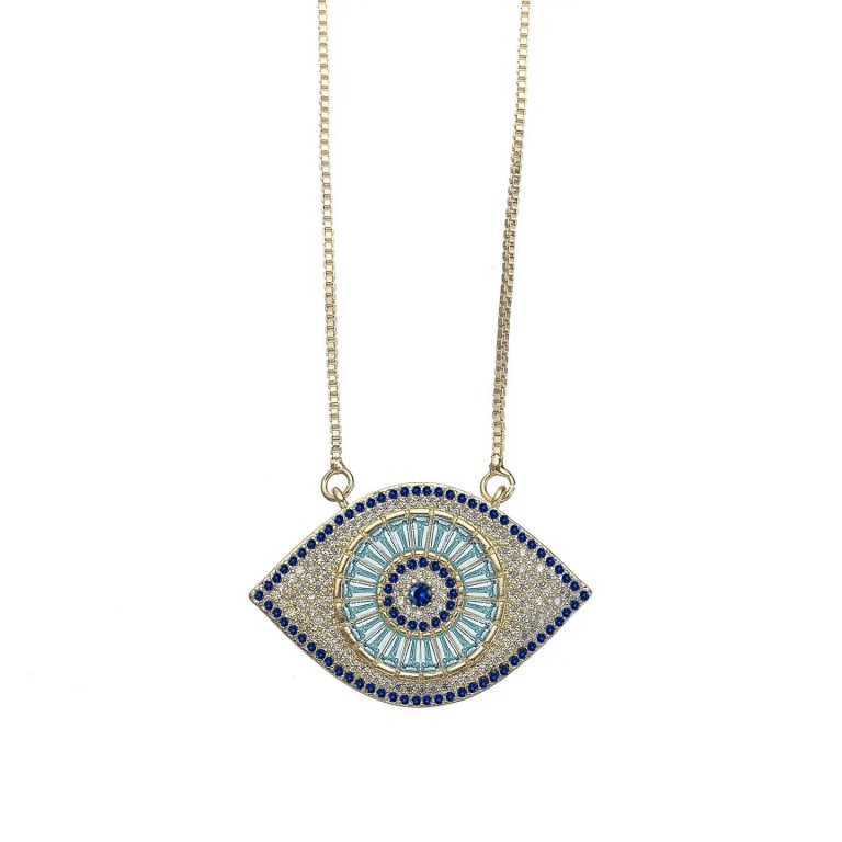 SHIKO STERLING SILVER EVIL EYE NECKLACE (1 of 2)