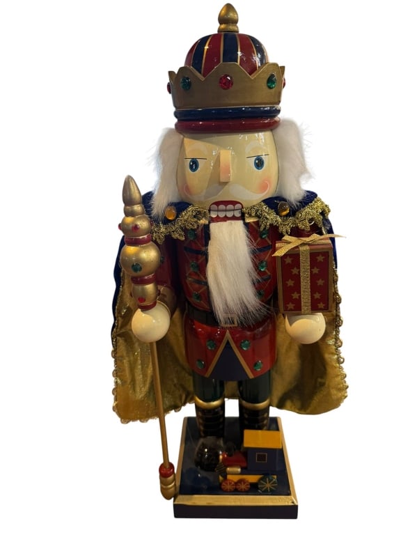 WOODEN NUTCRACKER FIGURE 15 INCHES TALL (1 of 3)