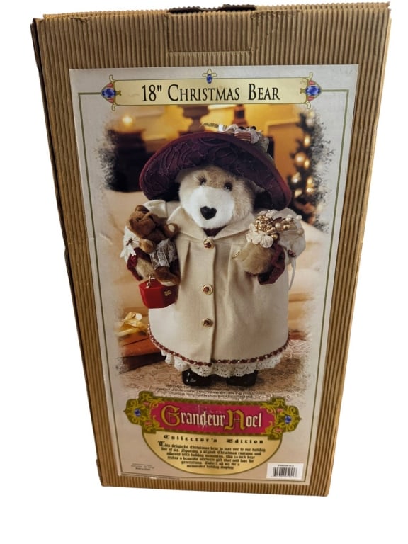 18 INCH GRANDEUR NOEL CHRISTMAS BEAR (1 of 2)