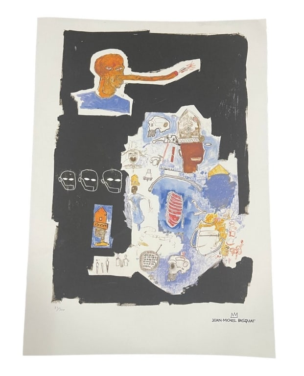 AFTER JEAN-MICHEL BASQUIAT LIMITED EDITION PRINT 2 (1 of 3)