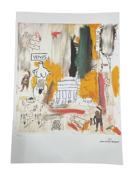 AFTER JEAN-MICHEL BASQUIAT PRINT 27.5" (1 of 3)
