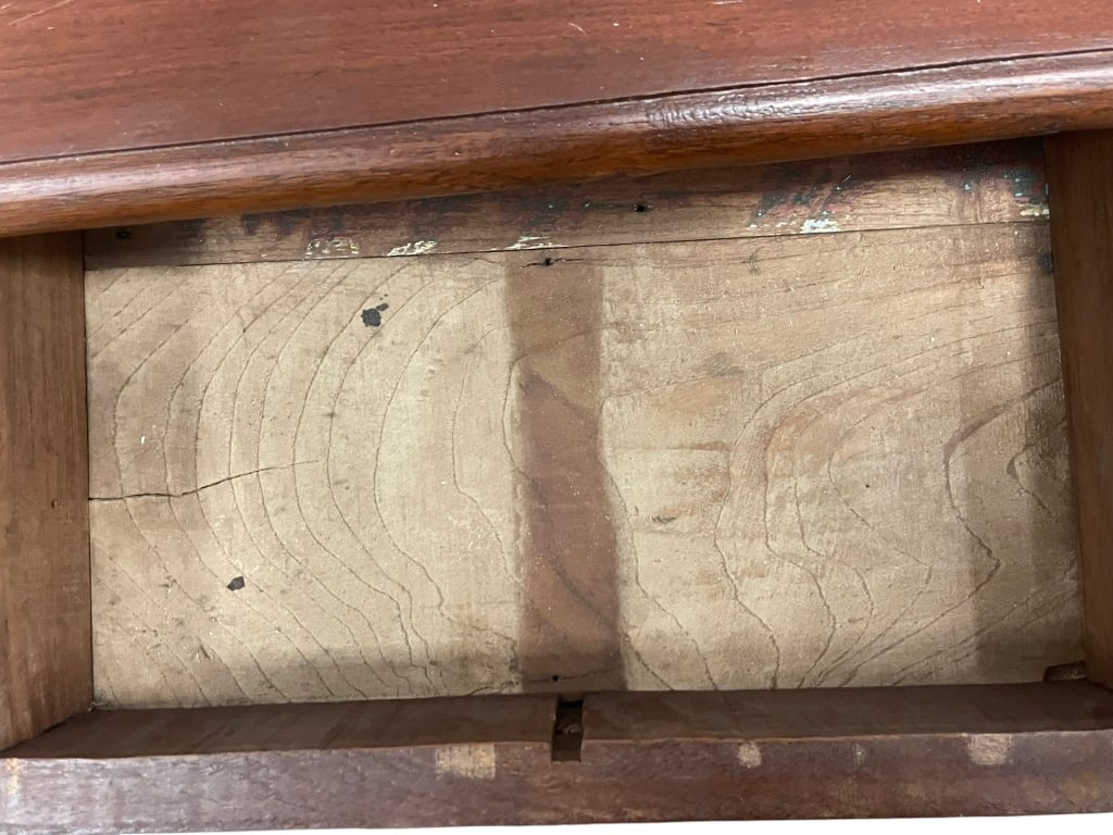 RUSTIC WAGON WHEEL BENCH / COFFEE TABLE SOLID WOOD - 11