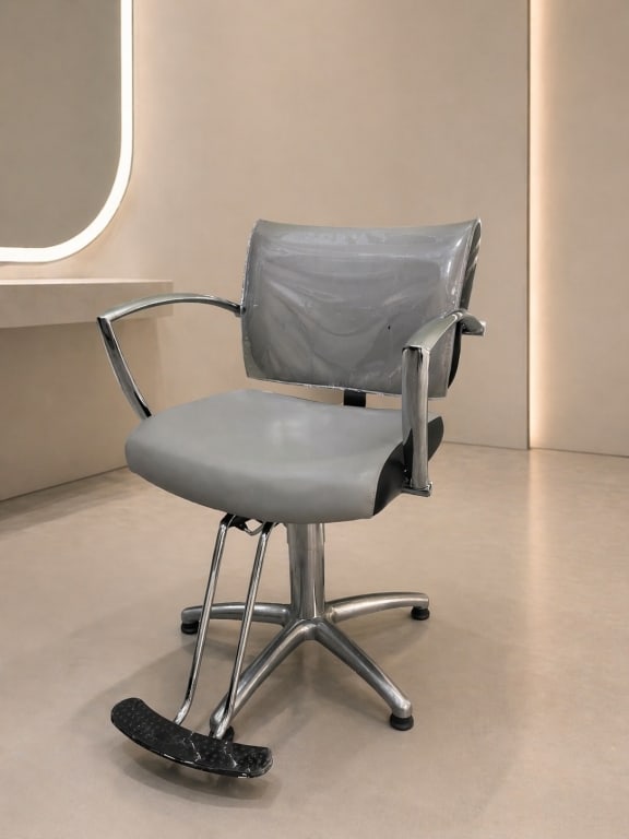 MODERN GRAY HYDRAULIC SALON STYLING CHAIR (1 of 5)