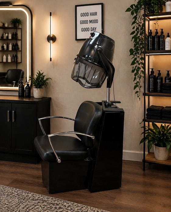 PROFESSIONAL SALON HOODED DRYER CHAIR STATION (1 of 12)