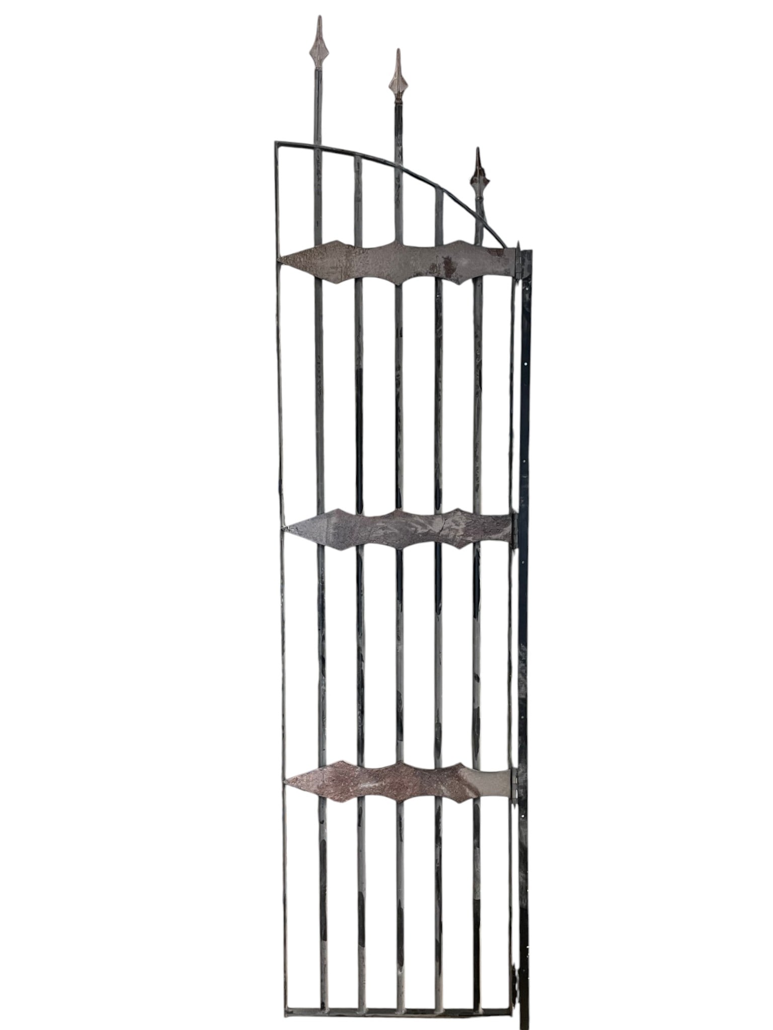 WROUGHT IRON ENTRY GARDEN GATE SALVAGE DECOR 98" (1 of 6)