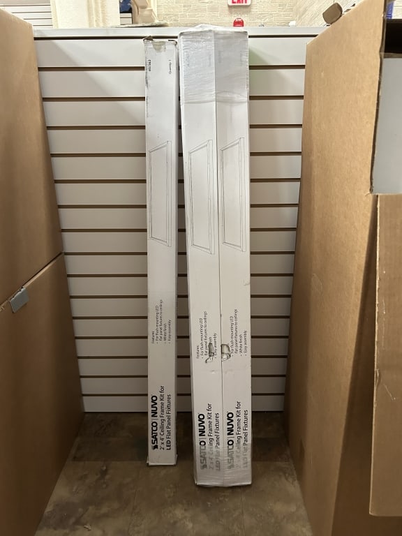 LOT OF 7 SATCO NUVO CEILING LED FRAME KIT 2' X 4" (1 of 11)