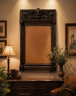 HANDCARVED VICTORIAN MIRROR FRAME: Located in Delray- By Appointment Pickup May 16th 12-5- NOT at DeJaVu Showroom!! ** THIS LOT IS OFFSITE PICK UP - THESE ITEMS WILL BE FOR PICK UP IN DELRAY BEACH, FLORIDA ONLY ON DESIGNATED DAYS, PLEA