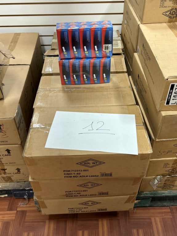 12 CRATES OF BULBS: Located in Delray- By Appointment Pickup May 16th 12-5- NOT at DeJaVu Showroom!! ** THIS LOT IS OFFSITE PICK UP - THESE ITEMS WILL BE FOR PICK UP IN DELRAY BEACH, FLORIDA ONLY ON DESIGNATED DAYS,