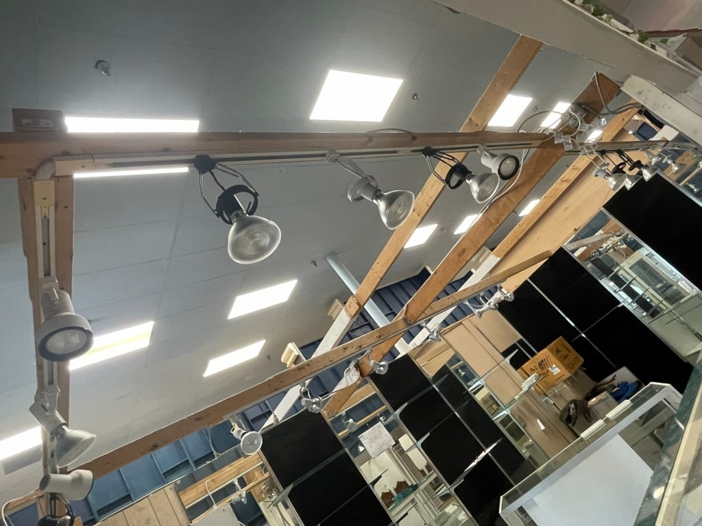 INSTALLED TRACK LIGHTING AT 1 3 CANAL STREET: * By bidding on this listing, you understand and agree to be bound by the terms and conditions of DejaVu Auctions. * *PLEASE NOTE - check all pictures for as is where is condition as lead picture may 