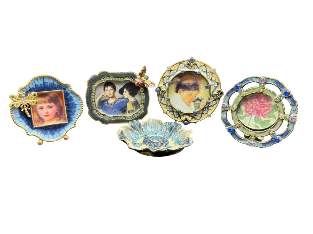 5 JAY STRONGWATER DECORATIVE ENAMEL MINI FRAMES (1 of 3)