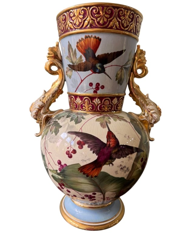 LARGE BOCH FRERES LA LOUVIERE ART VASE (1 of 8)
