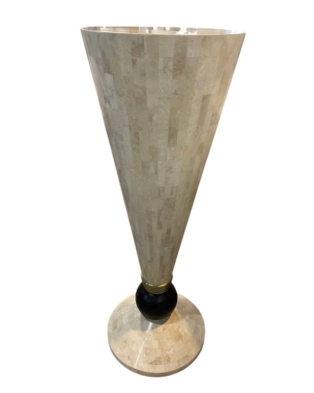 TESSELLATED STONE PEDESTAL 41.5" (1 of 6)
