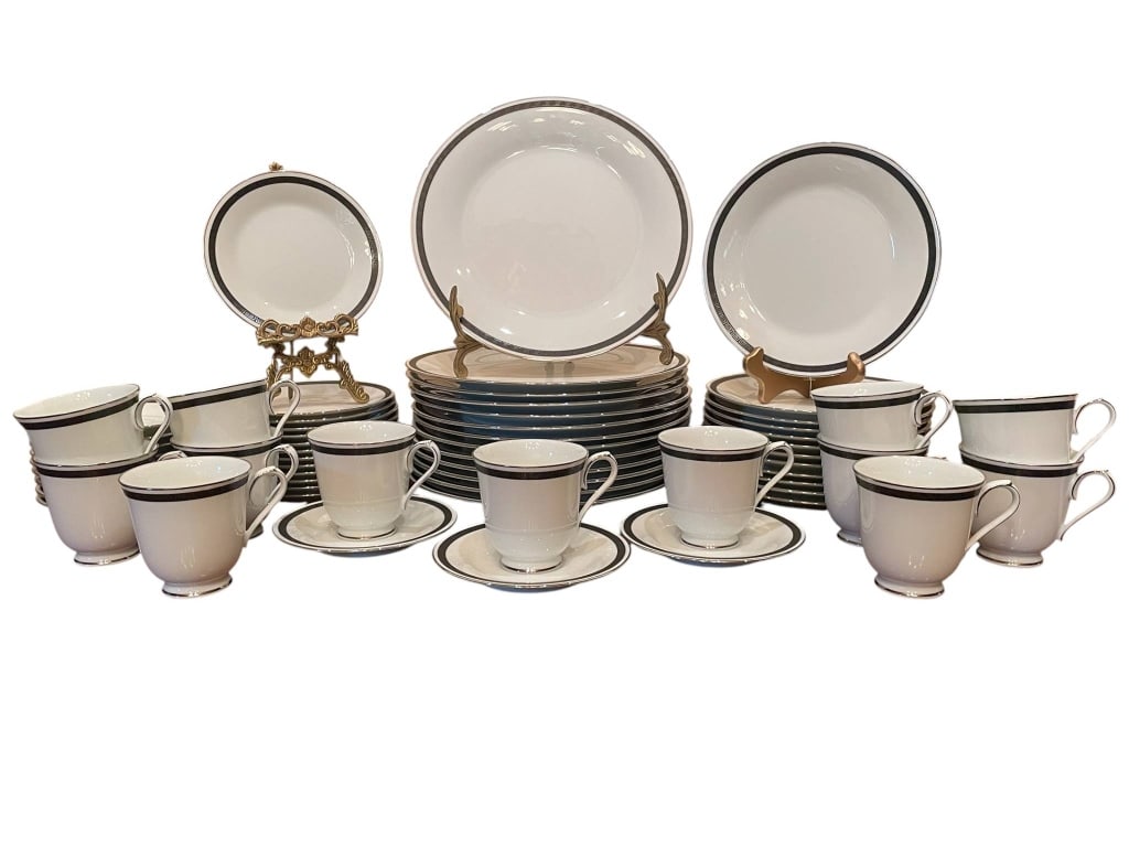 NORITAKE HORIZON BANDED PORCELAIN CHINA DINNERWARE (1 of 6)