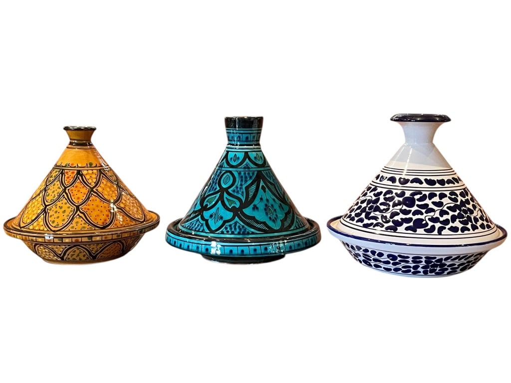 3 DECORATIVE MOROCCAN TAGINES 10" (1 of 10)