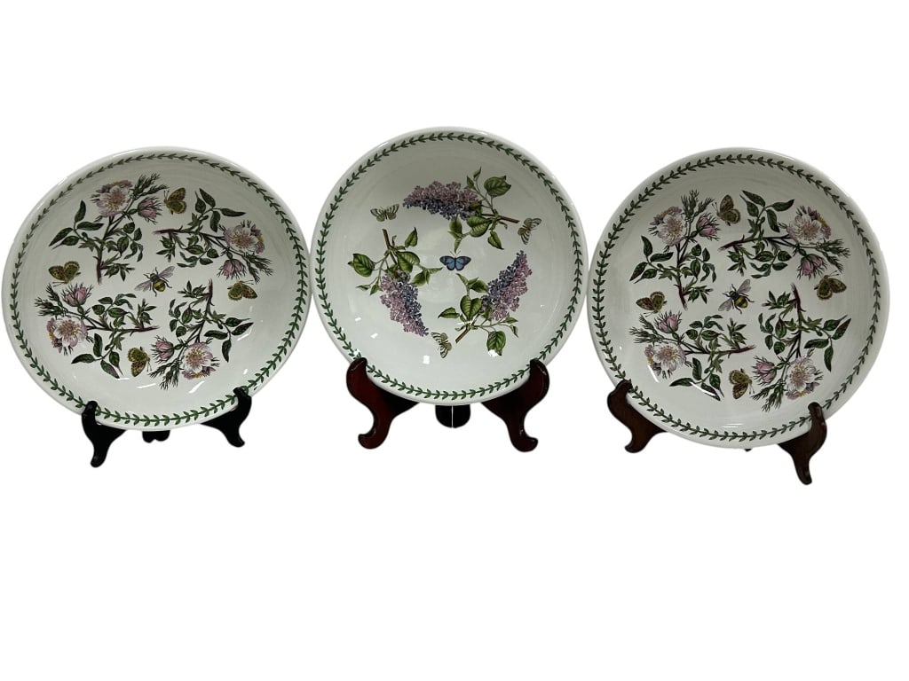 3 PORTMEIRION BOTANIC GARDEN LARGE BOWL SET 13" (1 of 10)